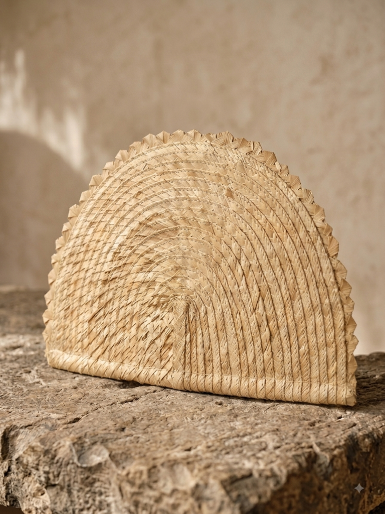 Abanico de Mano Orgánico - Edición Beige Natural