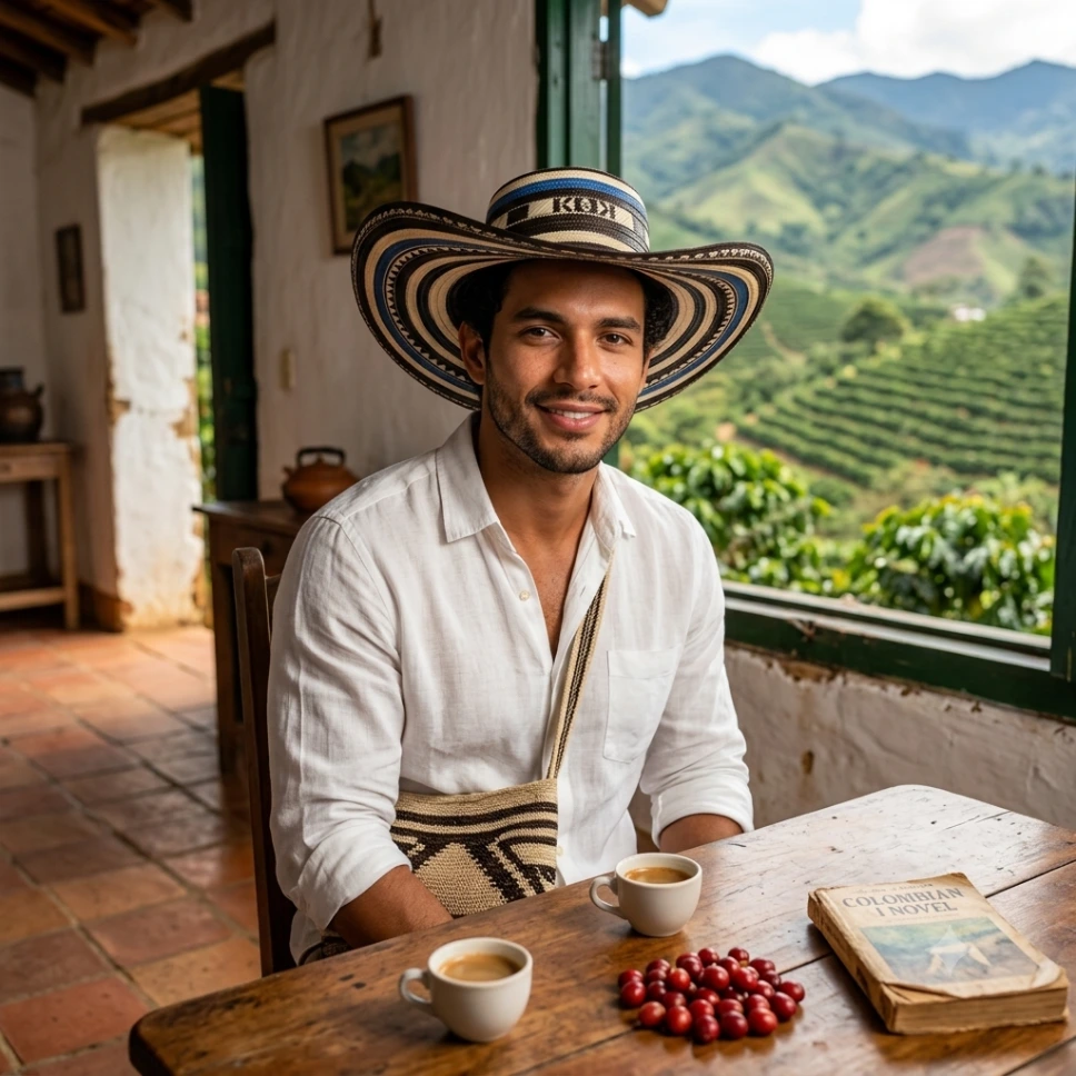 Sombrero Vueltiao Elegance – Tradición Colombiana en Azul Marino